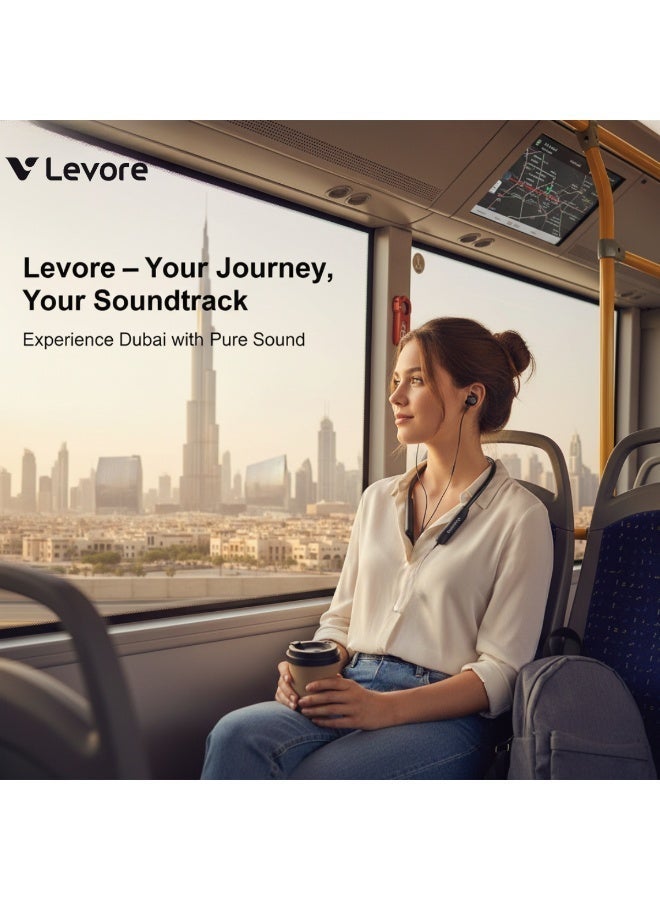 ليفور سماعة ليفور LEB46-BKحول الرقبة – بلوتوث وصوت جهير - Image 5